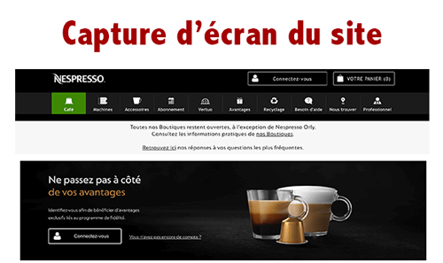 Accéder à nespresso mon compte