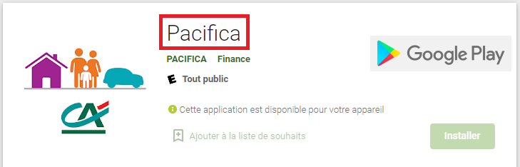 Mutuelle Pacifica application