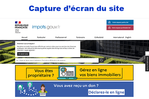 Accès à mon compte taxe d'habitation 