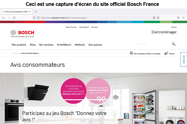 Site web Bosch