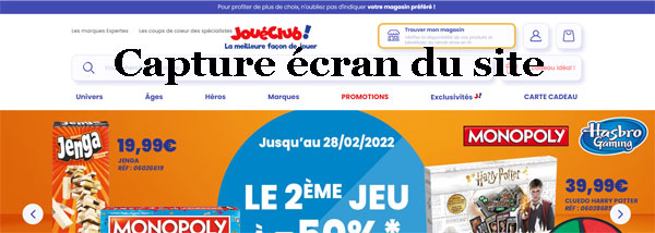 Accès au compte JouéClub