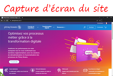 Se connecter à mon compte Pitney Bowes