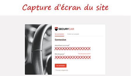 Accéder à mon espace client Securycar