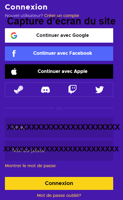 Se connecter à mon compte Eneba