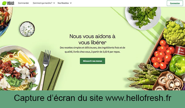 Guide d'ouverture d'un compte HelloFresh