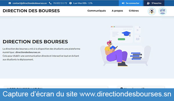 Comment créer un compte sur www.directiondesbourses.sn