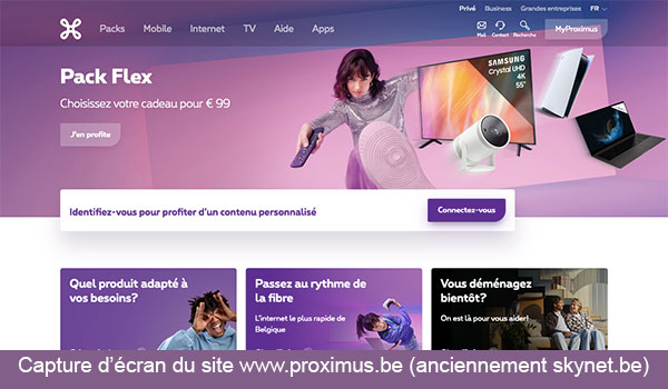 Se connecter à mon Skynet webmail