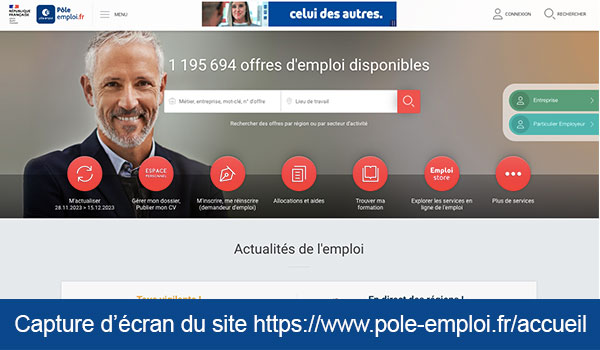 Consulter mon code personnel Pôle Emploi