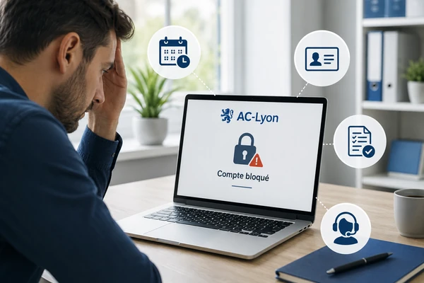 Compte AC-Lyon bloqué, expiré ou désactivé : les causes administratives