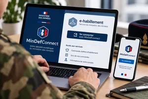 Comment se connecter à l’e-habillement via MinDefConnect ?