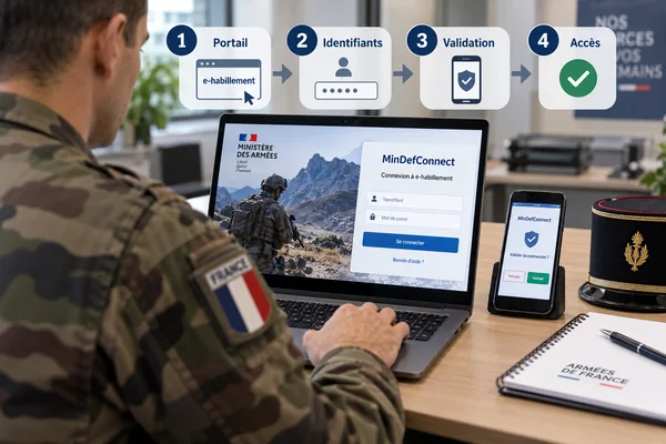 Se connecter à e-habillement : la procédure en 4 étapes