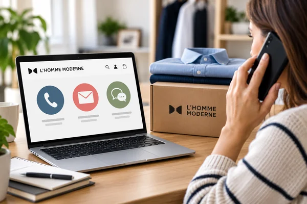 Contacter le service client L’Homme Moderne