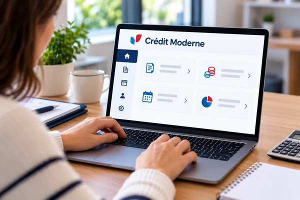 Que peut-on faire depuis son espace client Crédit Moderne au quotidien ?