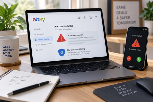 Piratage, hameçonnage et faux numéros ebay